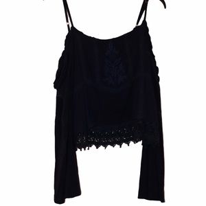 Guess bohemian off the shoulder long sleeve